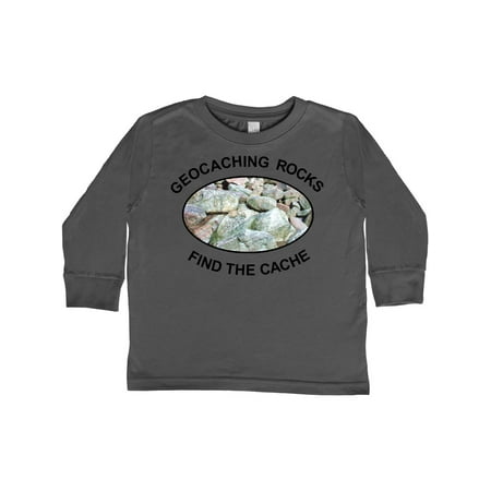 

Inktastic Geocaching Rocks Rocks Gift Toddler Boy or Toddler Girl Long Sleeve T-Shirt