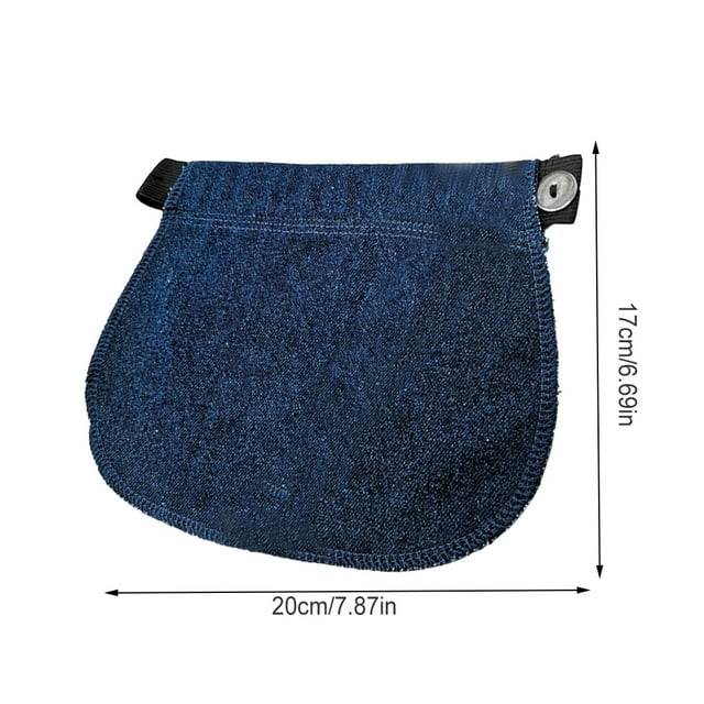 Maoww Indispensables de Grossesse Premier Trimestre Rallonge de Pantalon de Maternité Rallonges de Bouton de Pantalon Trous et Extension de Bouton Taille Bleu Foncé Type3 NO3
