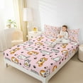 thumbnail image 4 of Feelyou Cute Cat Kitten Twin Sheet Sets, Cartoon Animal Theme Bedding, 3pcs, 4 of 7