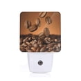 thumbnail image 1 of Balery Coffee Beans Luz Nocturna LED con Sensor Automático, Enchufe con Sensor Crepuscular, Luz Suave de 0.5W para Dormitorio, Pasillo, Baño-UK, 1 of 7