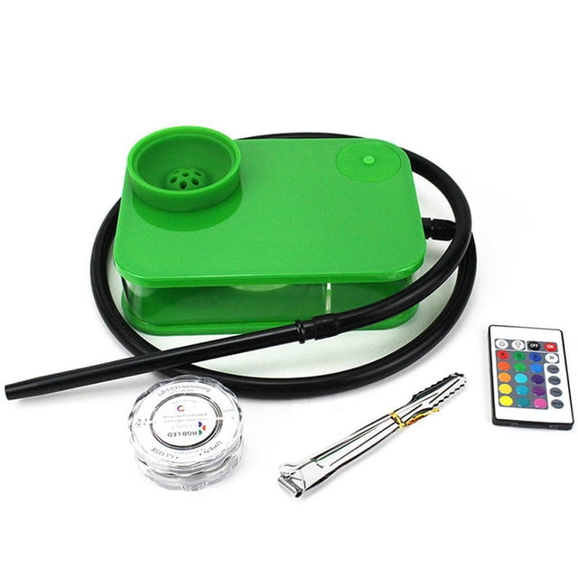 Juego De Hookah Para Padre, Novio, Resistente Al Desgaste, Acrílico, Hookah Shisha, Caja Cuadrada Con Luces Luminosas, Portátil, Hookah Shisha Pot Inevent VI012558-04
