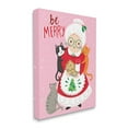thumbnail image 3 of Be Merry Grandma Christmas Cookies Cats Perched Holiday Graphic Art Gallery-Wrapped Canvas Print Wall Art, 3 of 5