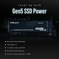 thumbnail image 4 of PNY CS2150 2TB Gen5 x4 PCIe NVMe M.2 2280 Internal SSD – Up to 10,300/8,600 MB/s M280CS2150-2TB-TB, 4 of 9