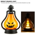 thumbnail image 2 of Gustave Halloween Orange Pumpkin Lanterns Kids LED Night Lights Battery Operated Flameless Candle Lantern for Home Ghost Party Decorations, 3 Pcs, 2 of 8