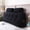 Black, variant on ColourTree Beige 39" L x 8" W x 20" H Wedge Headboard Pillows with 1 Head Roll Pillow Bed Wedge Pillow for Headboard Large Bolster for Bed Rest Reading Pillows Backrest Pillows