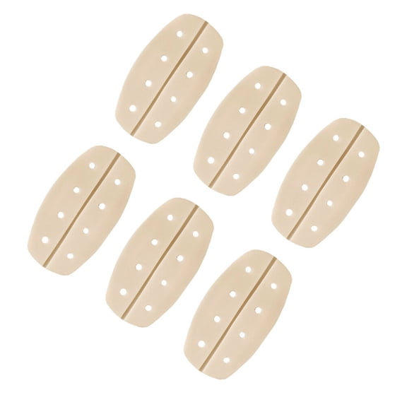 LEORX 6Pack Non-slip Pad for Shoulder with Rounded Contours for Women's Clothing Beige Reusable