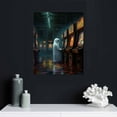 thumbnail image 4 of COMIO  Funny Ghost Posters Abandoned Arcade Cute Ghosts Canvas Wall Art Humor Scary Ghost Art Picture Print Vintage Ghosts in Blossoms Forest Nostalgic Dark Academy Decoration Oil Painting Gothic, 4 of 4
