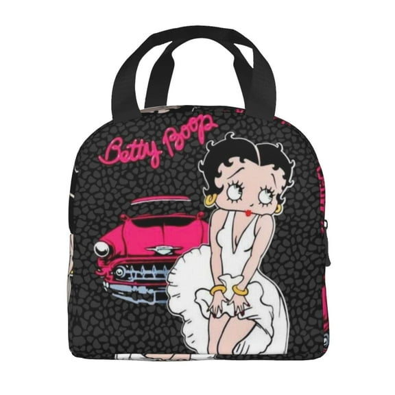 Betty Boop Insulated Lunch Bags Reusable Lunch Box, Cooler Lunch Bag Waterproof Lunch Tote For Picnic Office Work Travel Camping Gifts
