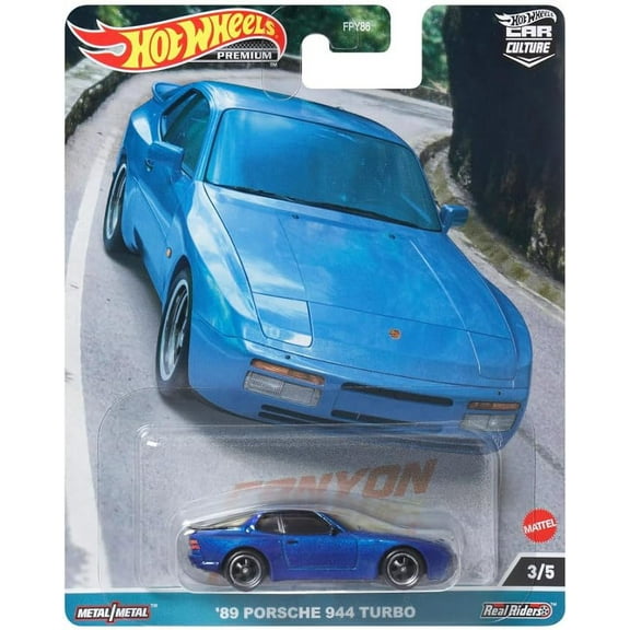 Hot Wheels Premium 2023 Car Culture Canyon Warriors '89 Porsche 944 Turbo 1:64 Diecast Mode Car