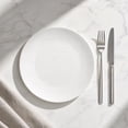 thumbnail image 7 of Xecvkr Plastic Dinner Plates Plastic Plate for Household Use Stylish Round Serving Plate for Everyday Meals Family Dining and Table Display,7.68in White, 7 of 7