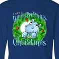 thumbnail image 4 of Inktastic I want a Hippopotamus for Christmas Long Sleeve Youth T-Shirt, 4 of 5