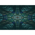 thumbnail image 1 of Ahgly Company Indoor Rectangle Patterned Night Black Area Rugs, 6' x 9', 1 of 6