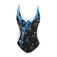 thumbnail image 2 of Aayomet Womens Bathing Suits Color Matching Swimsuit (Black, XL), 2 of 4