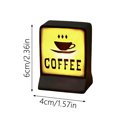 thumbnail image 3 of Mini Coffee Refrigerator Retro Coffee Neon Sign Fridge with Light Wall Mount Lighted & Bar Signs for Kitchen Home Dorm CoffeeLovers, 3 of 4