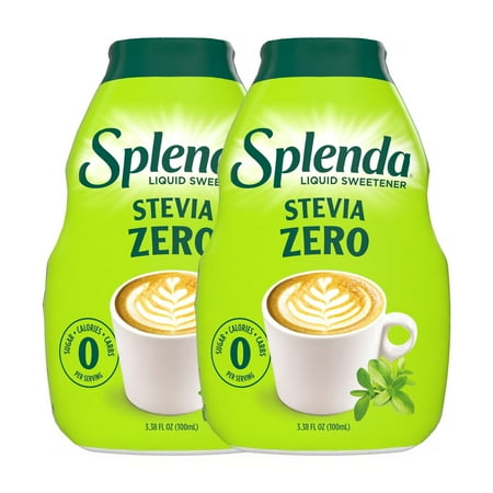 SPLENDA Stevia Liquid Zero Calorie Sweetener BSL1 Drops 3.38 Fl Oz Bottle (Pack of 2) SPLENDA Stevia Liquid Zero Calorie Sweetener BSL1 Drops 3.38 Fl Oz Bottle (Pack of 2)