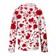 thumbnail image 5 of Blusa informal de manga larga con cuello en V y estampado floral para mujer Pompotops FGAJ16285, 5 of 5