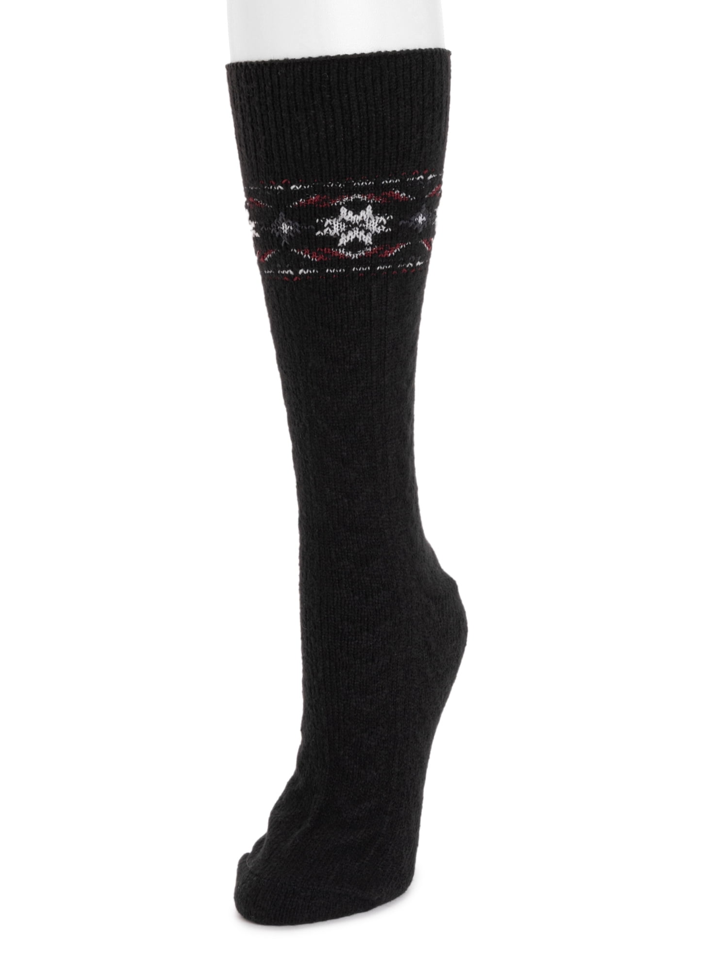 Muk Luks Women's Microfiber Mid-Calf Tall Boot Sock, 1-Pack, Size 6-11