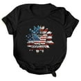 thumbnail image 1 of T-shirt Décontracté Imprimé pour Femmes Col Rond Manches Courtes Blouse, 1 of 9