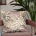thumbnail image 4 of Pattaya Purple Palm 20x20 Cotton Throw Pillow Complete with Polyfill Insert, 4 of 4