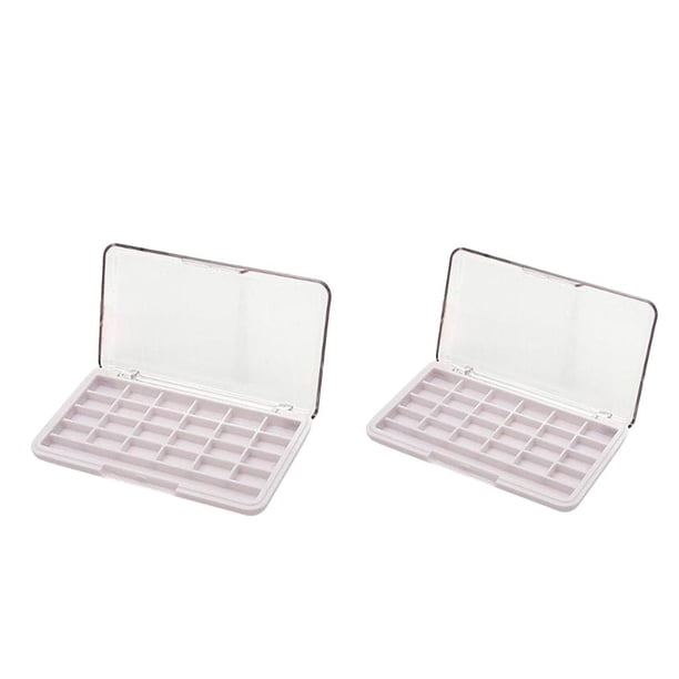 2x Ojos de Maquillaje de Bricolaje Vacía Caja Organizadora de Bronceador en Polvo