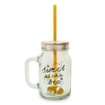 thumbnail image 2 of Winnie the Pooh Sweet as Can Bee 21 Ounce Glass Mason Jar With Lid and Straw, 2 of 6