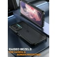 thumbnail image 3 of Poetic Guardian Case for Moto G Power 5G 2024 [Not Fit 2023 Version], Built-in Screen Protector, Black/Clear, 3 of 5