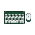 thumbnail image 1 of 1 Ensemble Clavier Sans Fil Réponse Rapide Longue Durée de Veille Tablette Mince Silencieuse BT Mini Souris pour Notebook - Vert 12, 1 of 5