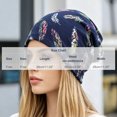 thumbnail image 3 of QSAWXQZ Women's Printed Head Wrap Turban Feather Print Soft Stretch Sleep Cap Outdoor Bandana Free Size, 3 of 4