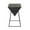 Black Inverted Pyramid Geometric Geometric Triangle 14" x 14" x 24", variant on DecMode 14" x 24" Black Wood Inverted Pyramid Geometric Accent Table with Black Metal Stand, 1-Piece