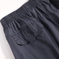 thumbnail image 7 of AZoiNM Men's High Waisted Wide Leg Casual Pants 100% Cotton Relaxed Fit Straight Fall Trousers, 7 of 7