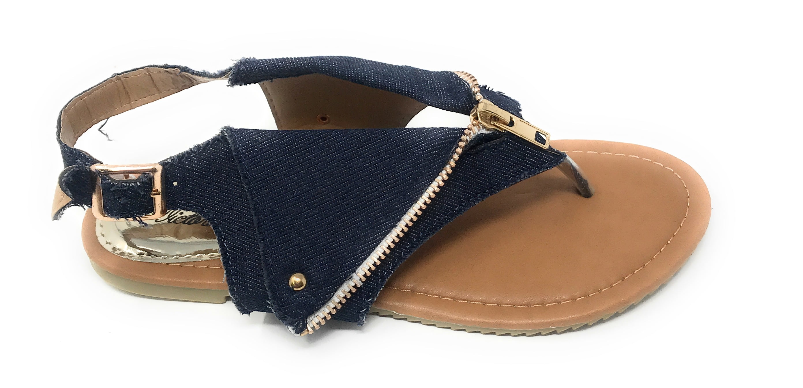 Victoria K. Women's Zipper Thong Sandal