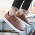thumbnail image 6 of KAQ Men's Shoes Leather Casual Shoes for Men Fashion Sneakers Casual Dress Shoes, 6 of 8
