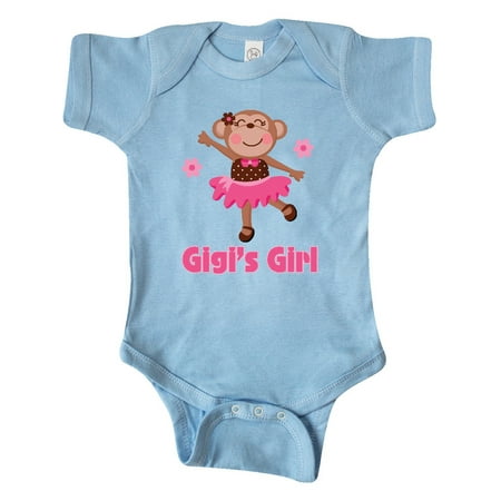 

Inktastic Gigi s Girl monkey Gift Baby Girl Bodysuit