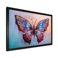 thumbnail image 2 of Designart 'Ancient Blue Butterfly II' Modern Framed Art Print, 2 of 4