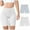White, variant on Yuwull Womens Cover Your Bases Smoothsing Shapewear Slip Short Coolings Loose Fitting Antis Chafing Shorts for Under Dresses Women Slip Shorts Seamless Smooths Boyshorts PAntises