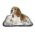 thumbnail image 2 of PKQWTM Christmas Snowman Snowflakes Happy New Year Pet Dog Cat Bed Pee Pads Mat Cushion Potty Dogsblankets Crate Bed Kennel 20x24 inch, 2 of 3
