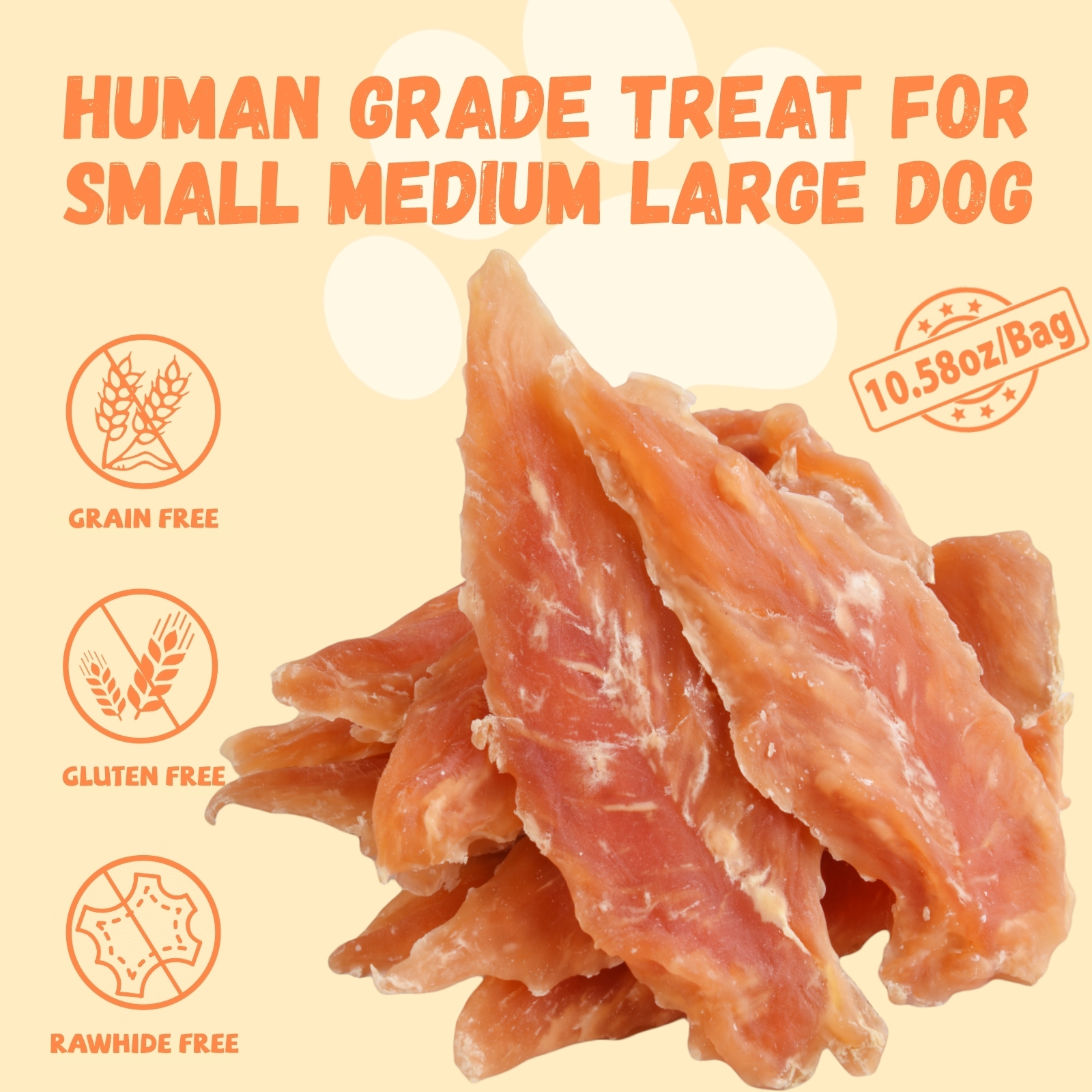 Pawmate Chicken Jerky Dog Treats, High Protein, 11 oz photo 3