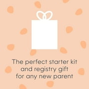 Diaper Genie Select Gift Set,White,Stainless Steel,1 Diaper Pail,2 Jumbo Square Refills-1620 Count, Infant