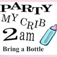 thumbnail image 2 of CafePress - PARTY MY CRIB Infant Bodysuit - Baby Light Bodysuit, Size Newborn - 24 Months, 2 of 4