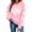 Pink, variant on OWUUcdse Women's Graphic Sweatshirts, Crewneck Long Sleeve Valentine's Day Party Tops for Women Hot Pink Size L