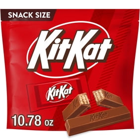 Kit Kat Milk Chocolate Wafer Snack Size Candy, Bag 10.78 oz
