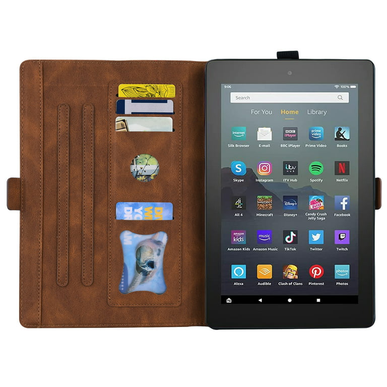 Dteck Compatible with Kindle Fire HD 8 Tablet Case (7th and 8th