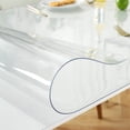 thumbnail image 2 of LovePads Protector de mesa transparente de 1,5 mm de grosor, 24 x 60 pulgadas, protector de mesa transparente, protector de mesa de plástico, protector de mesa de comedor, protector de escritorio, pro, 2 of 5