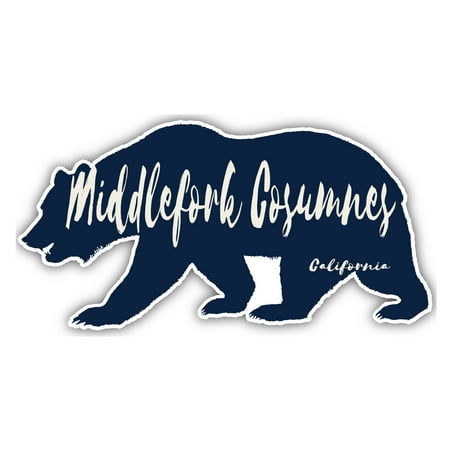 

Middlefork Cosumnes California Souvenir 3x1.5-Inch Fridge Magnet Bear Design