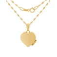 thumbnail image 2 of Cadena Con Dije De Corazón Relicario Liso Oro Sólido 10k, 2 of 6