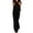 Black, variant on BODOAO Women's Summer Jumpsuits 2026 Trendy Sleeveless Backless Clothing Tie Up Smocked Wide Leg Linen Rompers Boho Pants Casual Going out One Piece Outfits Black L