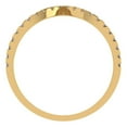 thumbnail image 5 of 0.1725 ctw Wedding Band for Women - 18K Yellow Gold Yellow Moissanite Stackable Eternity Ring, 5 of 6