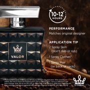 Eternal Fragrance VALOR, Warm Spicy Vanilla Woody Eau de Parfum, Inspired by SpiceBomb Cologne for Men, 3.4 oz (100ml) Spray