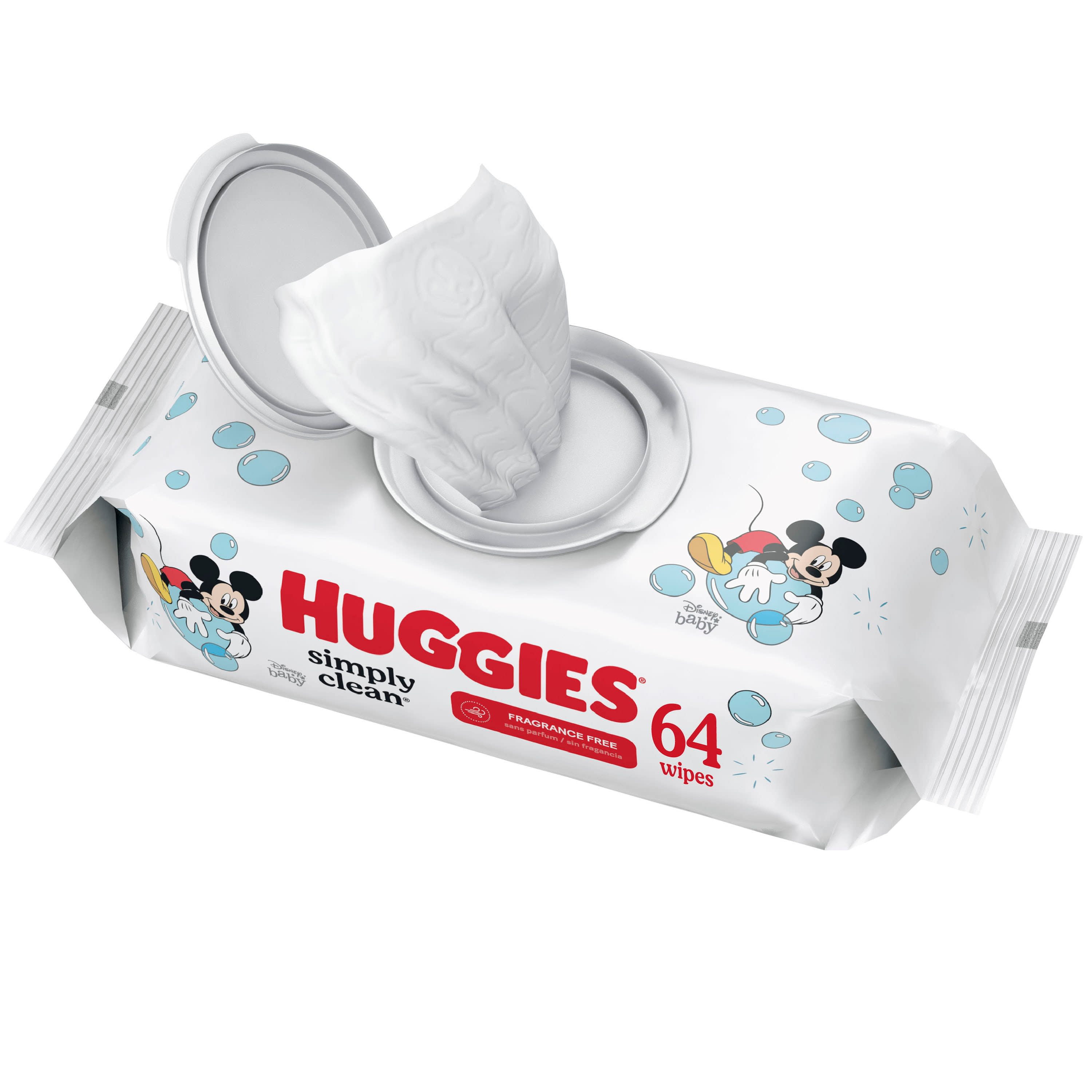 HUGGIES BABY WIPES FRAGRANCE FREE UNSCENTED WET TISSUE 640 SHEETS BUNDLE PACK 