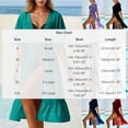 thumbnail image 3 of Women's Swimwear Cover Ups Chiffon Short Sleeve Swimsuit Cardigan Cover up Long Flowy Beachwear Open Front Dresses, 3 of 8